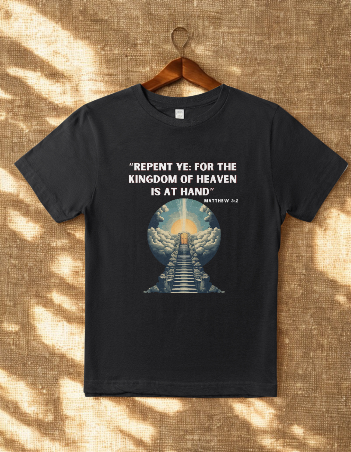 100% Organic Mens T-shirt MATTHEW 3:2