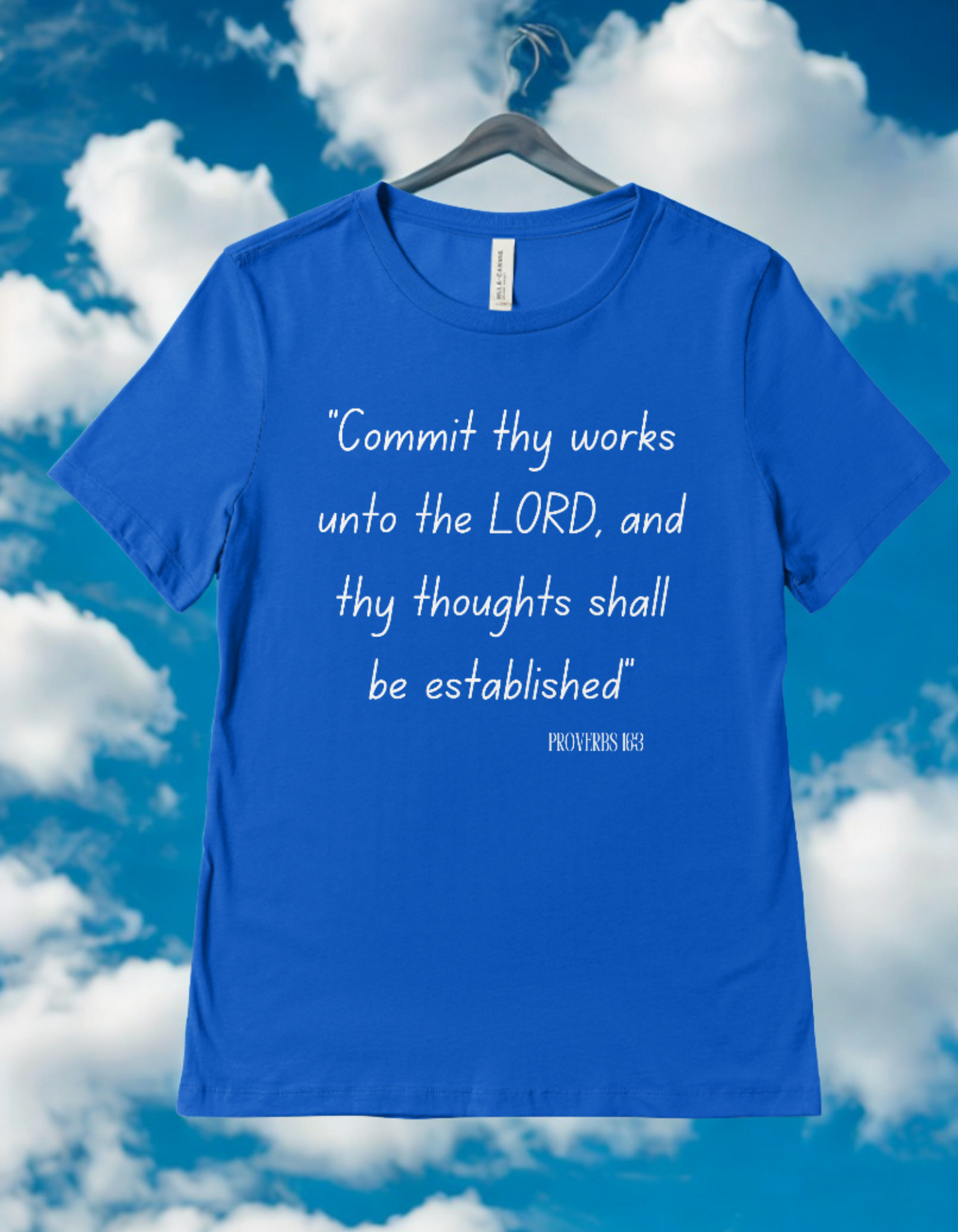 Organic Cotton Men  T-Shirt - Proverbs 16:3