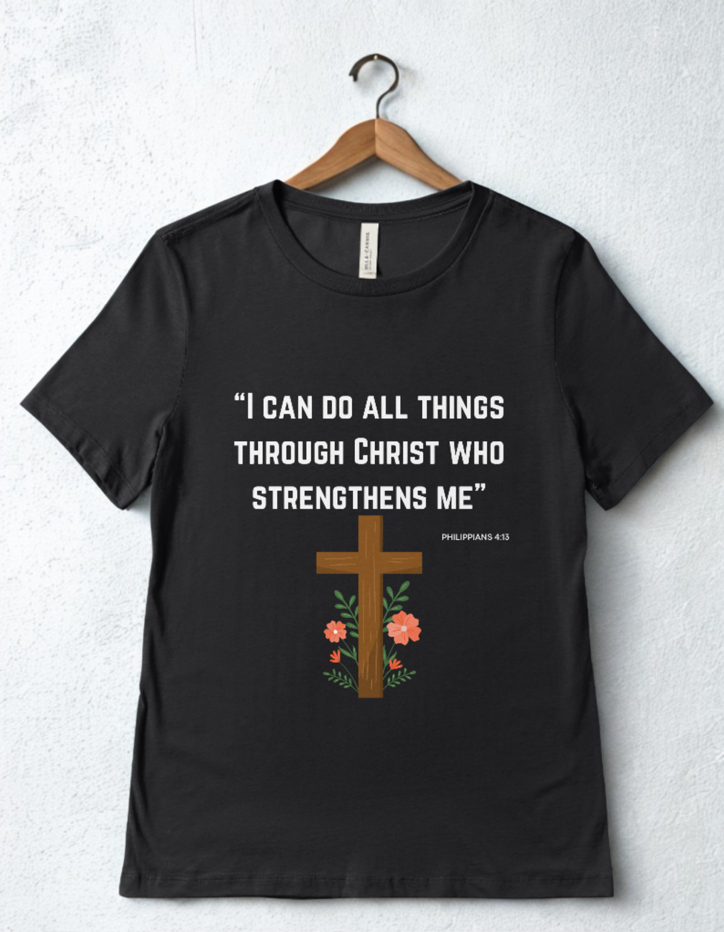 Organic Cotton Women T-Shirt - Philippians 4:13