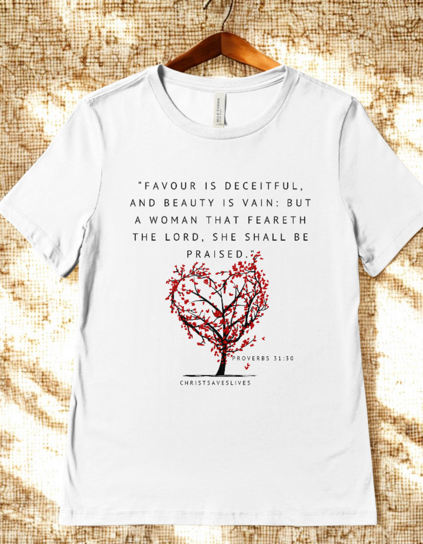 Women’s Organic T-Shirt - Proverbs 31:30