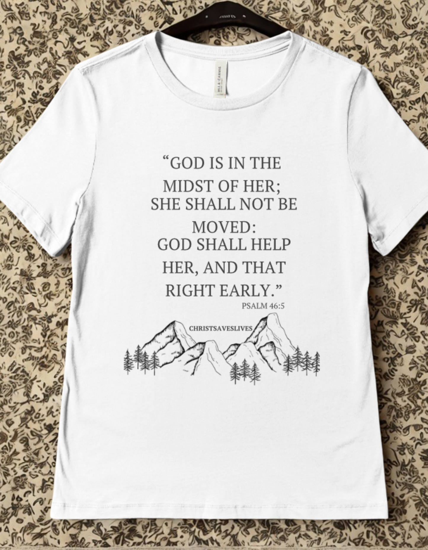 Women’s Organic T-Shirt - Psalm 46:5