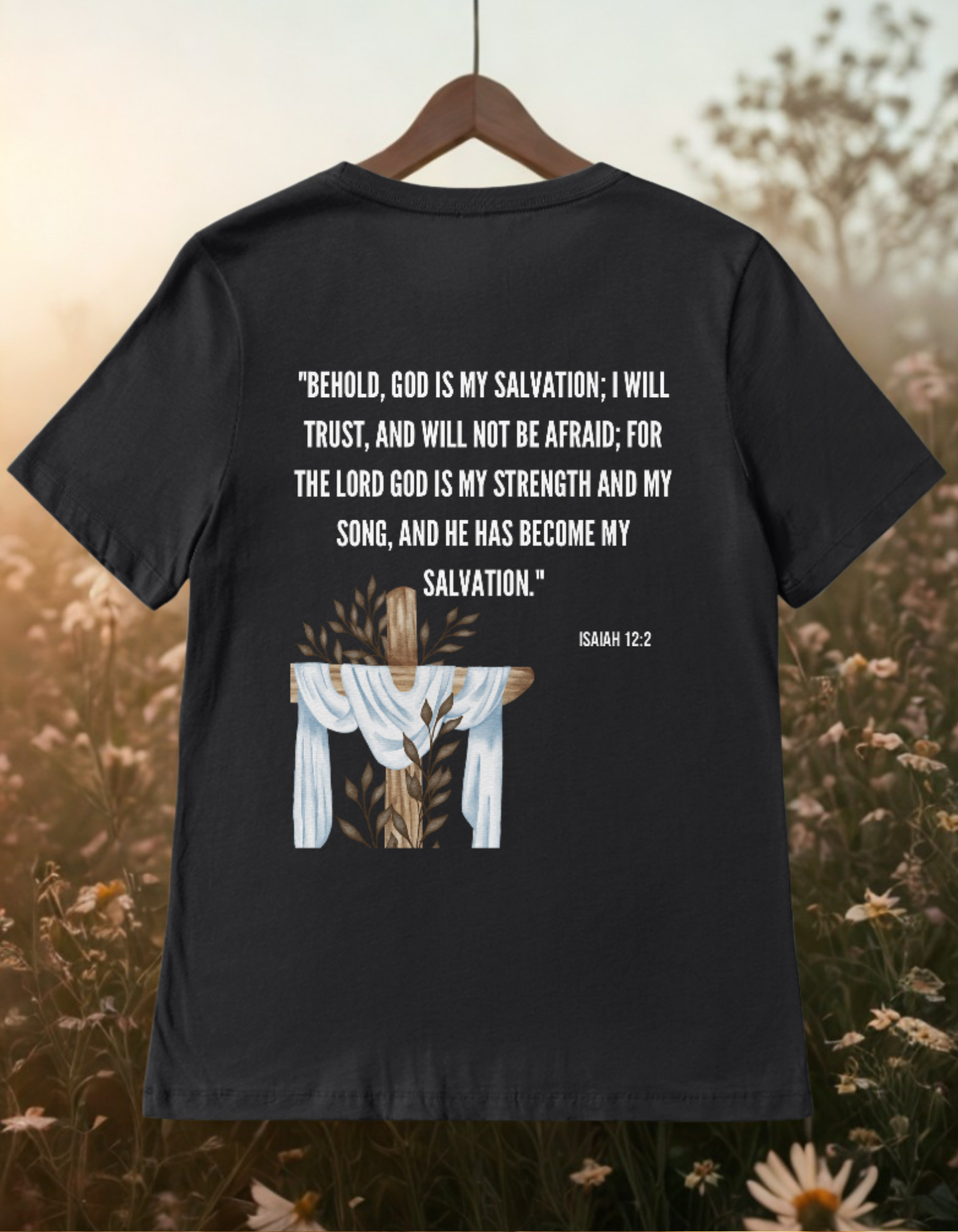 Organic Cotton Women V-Neck T-Shirt - Acts 16:13