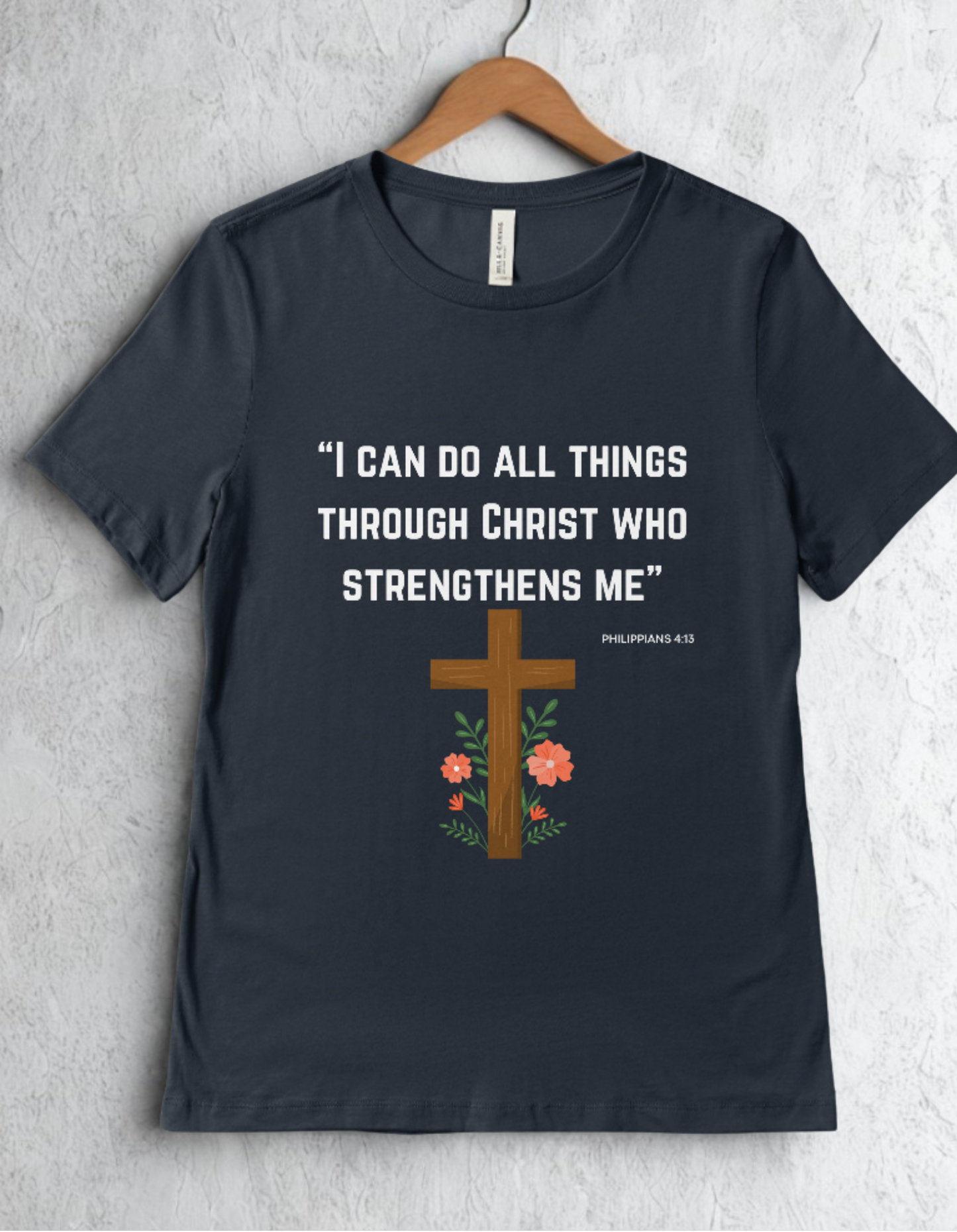 Organic Cotton Women T-Shirt - Philippians 4:13